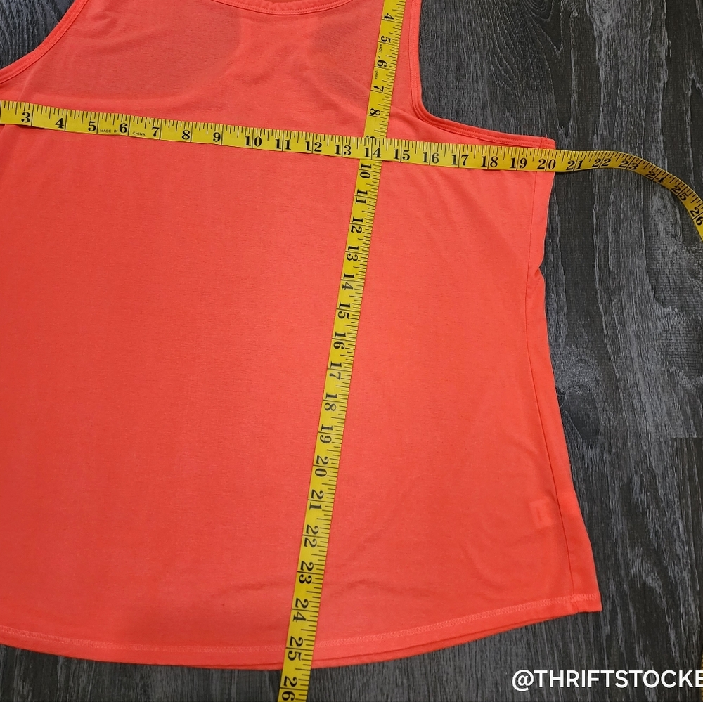 Athelta Orange Racer back Tank - Picture 4 of 6
